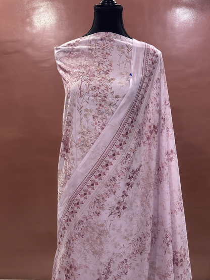 Inspired Khuda Baksh Onion Pink Chikankari Cotton Suit